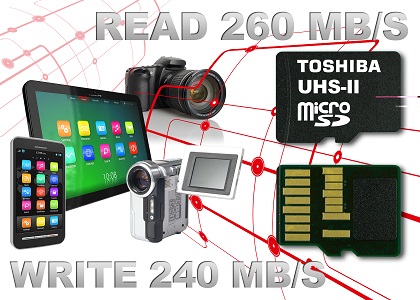 Toshiba выпустила первые карты microSD с поддержкой UHS-II